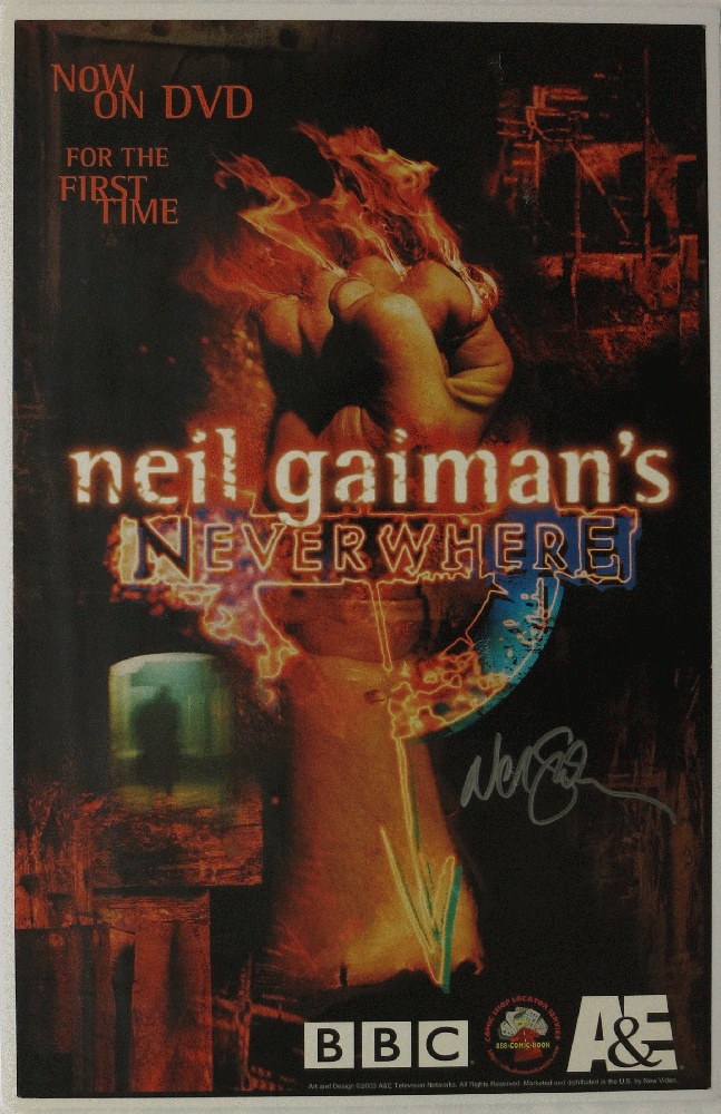 Póster de TV promocional firmado de Neil Gaiman's Neverwhere - Imagen 1 de 1